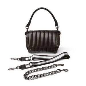 NWT Think Royln Bar Bag Pearl black with Gunmetal